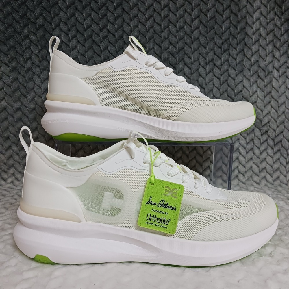 Sam Edelman Sarita White Women's Walking Running Performance Sneaker Shoes Sz 8